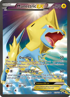 Full Art Manectric EX Pokemon card from Phantom Forces
