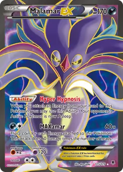 Full Art Malamar EX Pokemon card from Phantom Forces
