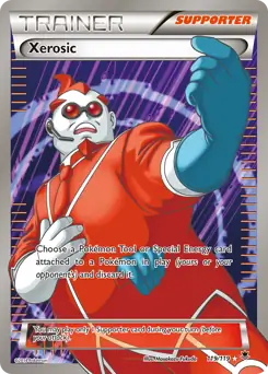 Full Art Xerosic Pokemon card from Phantom Forces