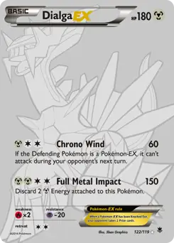 Dialga EX Secret Pokemon card from Phantom Forces