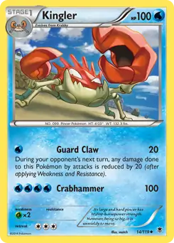 Kingler Pokemon card from Phantom Forces