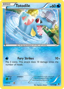 Totodile Pokemon card from Phantom Forces