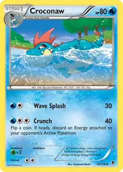 Croconaw Pokemon card from Phantom Forces