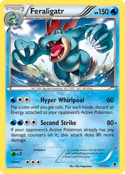 Feraligatr Holo Pokemon card from Phantom Forces