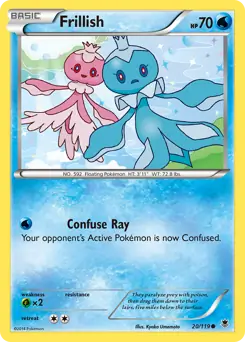 Frillish Pokemon card from Phantom Forces