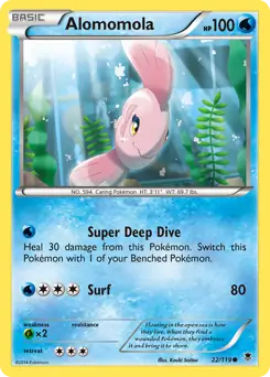 Alomomola Pokemon card from Phantom Forces