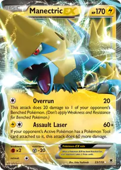 Manectric EX Pokemon card from Phantom Forces