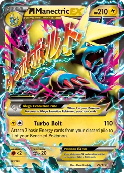 M Manectric EX Pokemon card from Phantom Forces