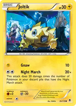 Joltik Pokemon card from Phantom Forces
