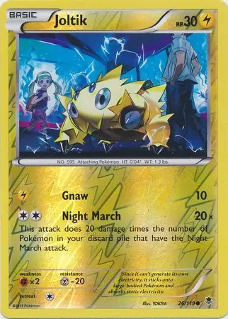 Joltik Reverse Holo Pokemon card from Phantom Forces