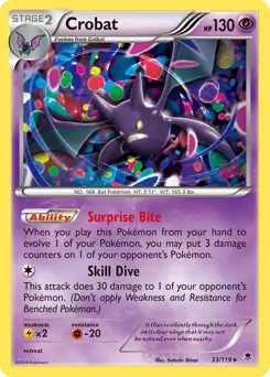 Crobat Pokemon card from Phantom Forces