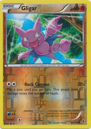 Gligar Reverse Holo Pokemon card from Phantom Forces