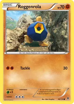 Roggenrola Pokemon card from Phantom Forces
