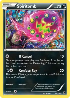 Spiritomb Pokemon card from Phantom Forces