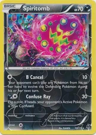 Spiritomb Reverse Holo Pokemon card from Phantom Forces
