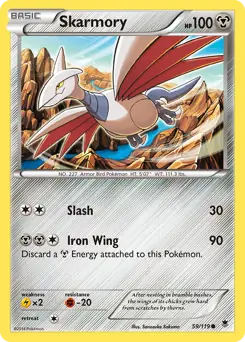 Skarmory Pokemon card from Phantom Forces