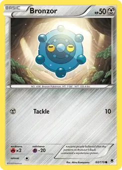 Bronzor Pokemon card from Phantom Forces