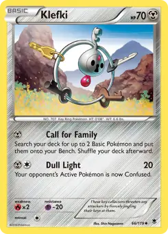 Klefki Pokemon card from Phantom Forces