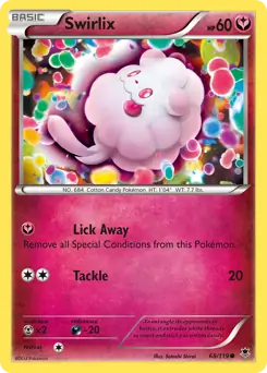 Swirlix Pokemon card from Phantom Forces