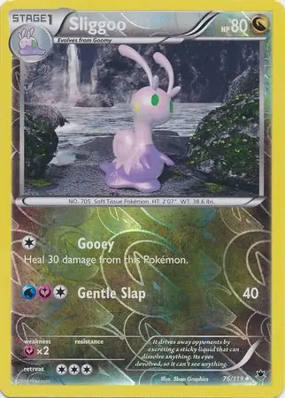 Sliggoo Reverse Holo Pokemon card from Phantom Forces