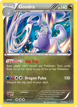 Goodra Pokemon card from Phantom Forces