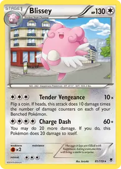 Blissey Pokemon card from Phantom Forces