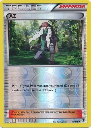 AZ Reverse Holo Pokemon card from Phantom Forces