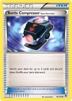Battle Compressor Pokemon card from Phantom Forces