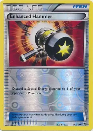 Enhanced Hammer Reverse Holo Pokemon card from Phantom Forces