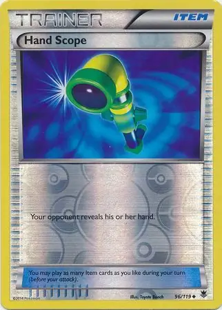 Hand Scope Reverse Holo Pokemon card from Phantom Forces
