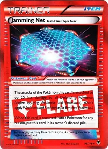 Jamming Net Reverse Holo Pokemon card from Phantom Forces