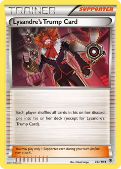 Lysandre's Trump Card Pokemon card from Phantom Forces