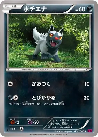 Poochyena Pokemon card from Phantom Gate