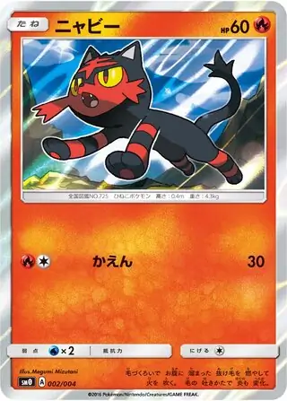 Litten Pokemon card from Pikachu's New Friends