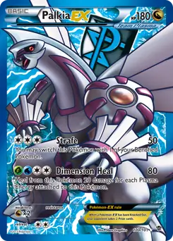 Full Art Palkia EX Pokemon card from Plasma Blast
