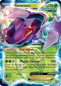 Genesect EX Pokemon card from Plasma Blast