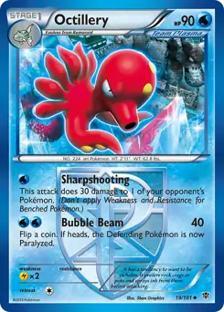Octillery Pokemon card from Plasma Blast