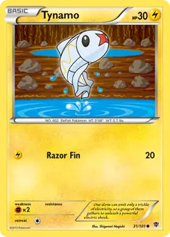 Tynamo Pokemon card from Plasma Blast