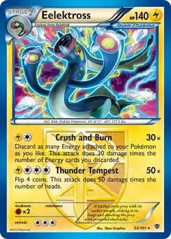 Eelektross Pokemon card from Plasma Blast
