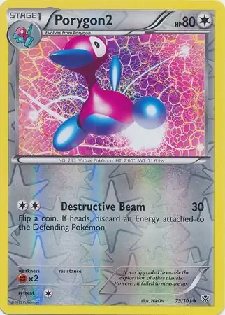 Porygon2 Reverse Holo Pokemon card from Plasma Blast