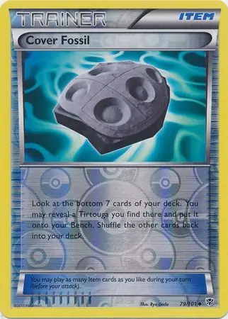 Cover Fossil Reverse Holo Pokemon card from Plasma Blast