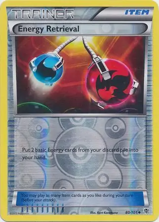 Energy Retrieval Reverse Holo Pokemon card from Plasma Blast