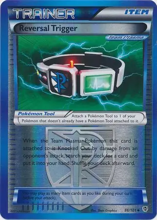 Reversal Trigger Reverse Holo Pokemon card from Plasma Blast