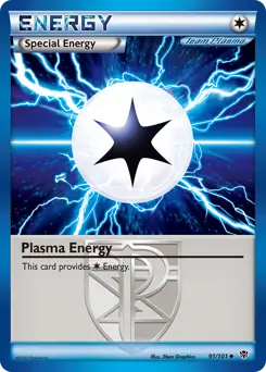 Plasma Energy Pokemon card from Plasma Blast