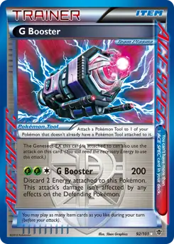 G Booster Pokemon card from Plasma Blast