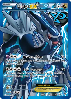 Full Art Dialga EX Pokemon card from Plasma Blast