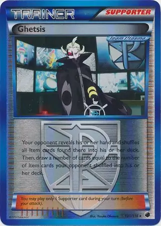 Ghetsis Reverse Holo Pokemon card from Plasma Freeze