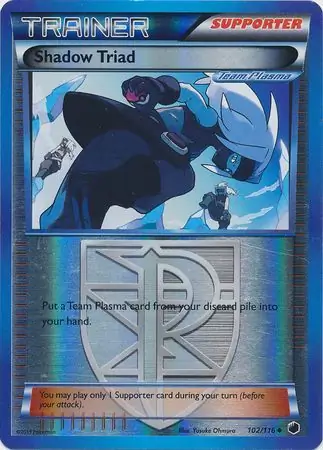 Shadow Triad Reverse Holo Pokemon card from Plasma Freeze