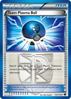 Team Plasma Ball Pokemon card from Plasma Freeze