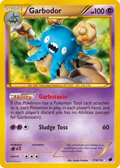 Garbodor Secret Pokemon card from Plasma Freeze